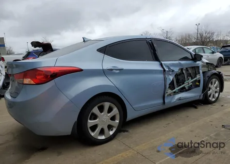 2012 Hyundai Elantra Gls from USA, damaged, VIN KMHDH4AEXCU493710